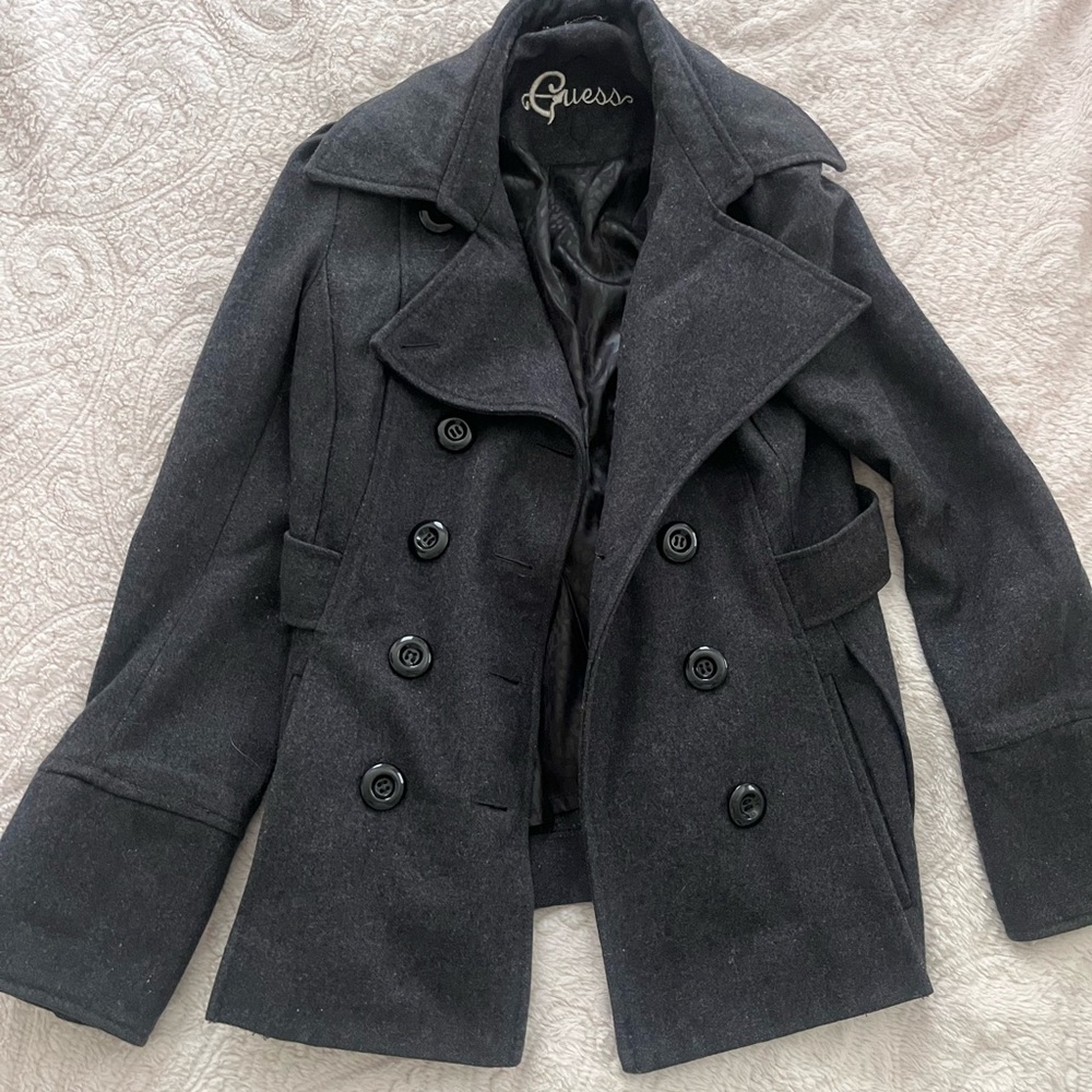 Guess Women's Black Peacoat